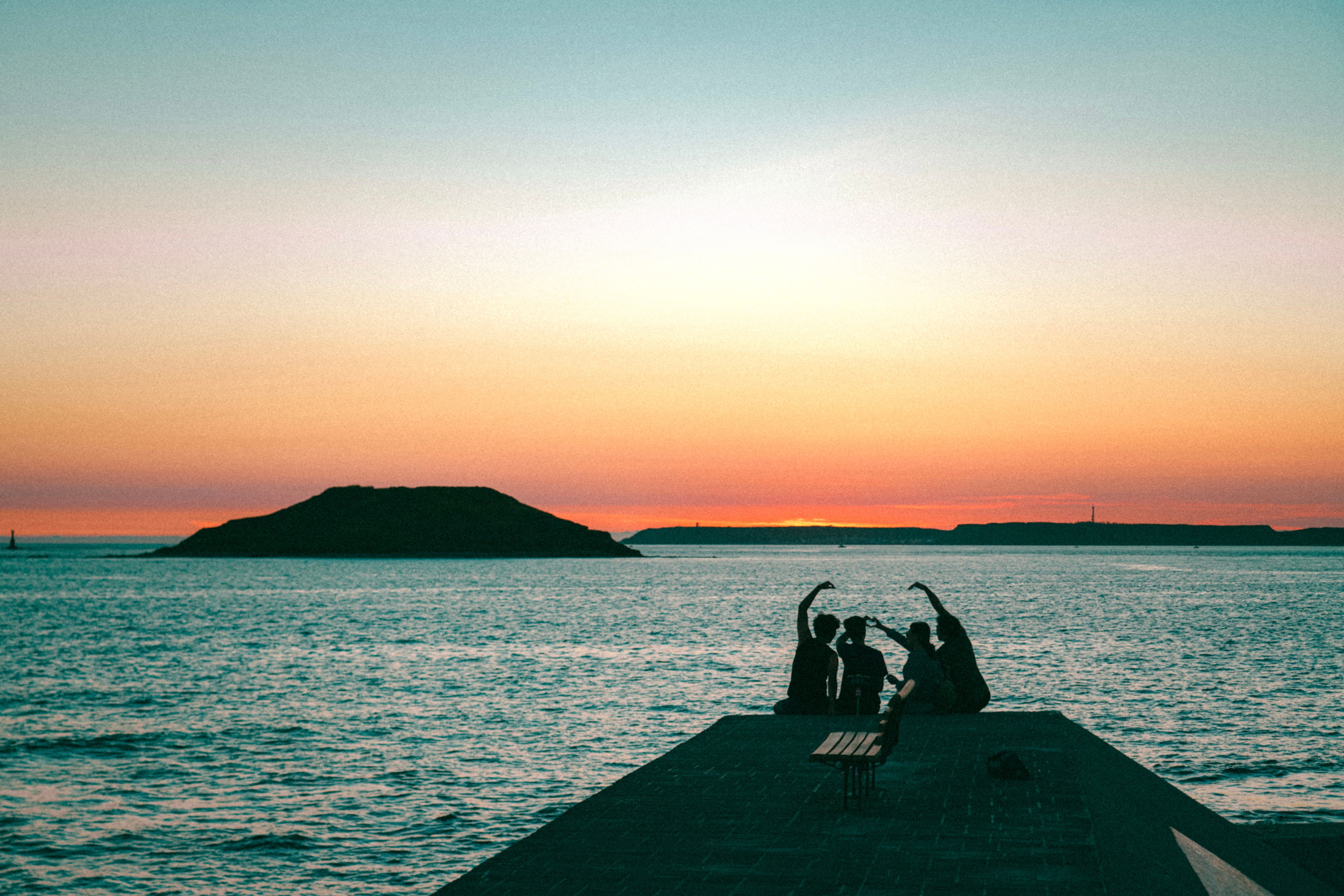 Tramonto sul mare